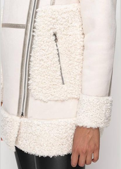 Дубленка 2110-M-D Белый QT-01 SAM Samange (308389985)