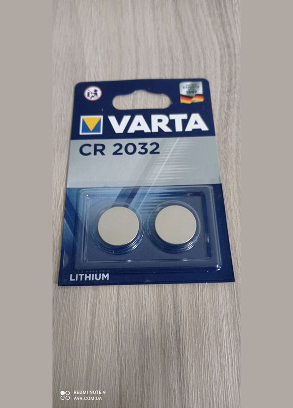 Батарейка CR2032 таблетка монета в пульти машин оригінал - ціна за 1 штуку Varta (282928347)
