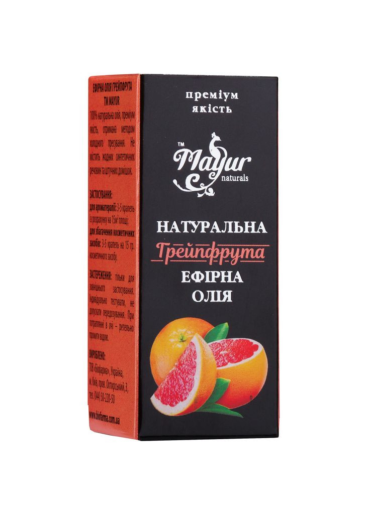 Mayur Ефірна олія Грейпфрута 5 мл — Крем, Індія (343413897)