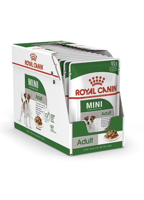 Вологий корм для дорослих собак дрібних порід Mini Adult 85 гр Royal Canin (266274062)