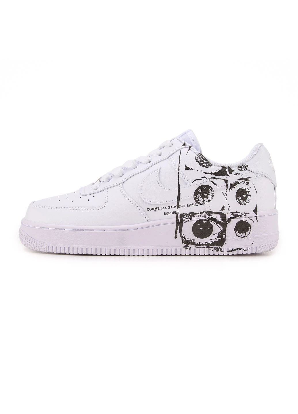 Комбіновані кросівки чоловічі nike air force 1 low х comme des garçons supreme 2.0 найк аір форс 1 демісезон No Brand
