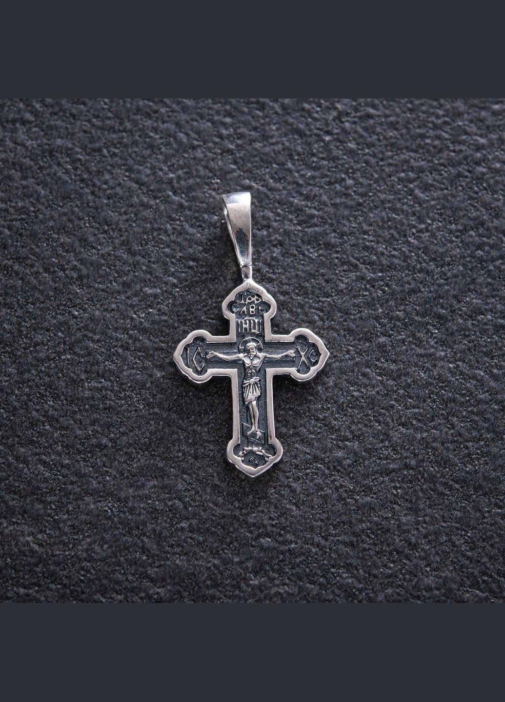 Срібний православний хрестик 132704 Oniks (264022973)