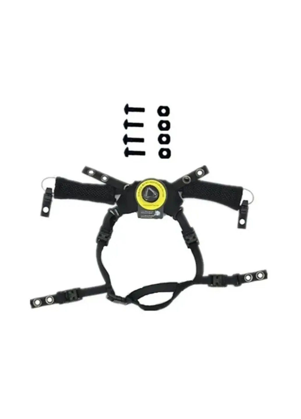 Універсальна система кріплень для шолома Wendy system із подушками (Чорний) No Brand (332637404)