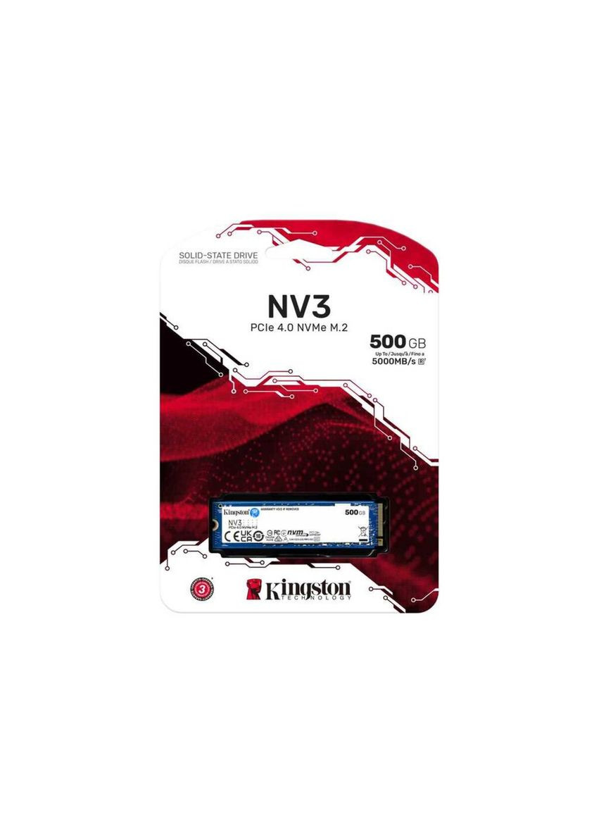 SSD M.2 NV3 500GB NVMe 2280 PCIe 4.0 x4 3D NAND Kingston (314833422)