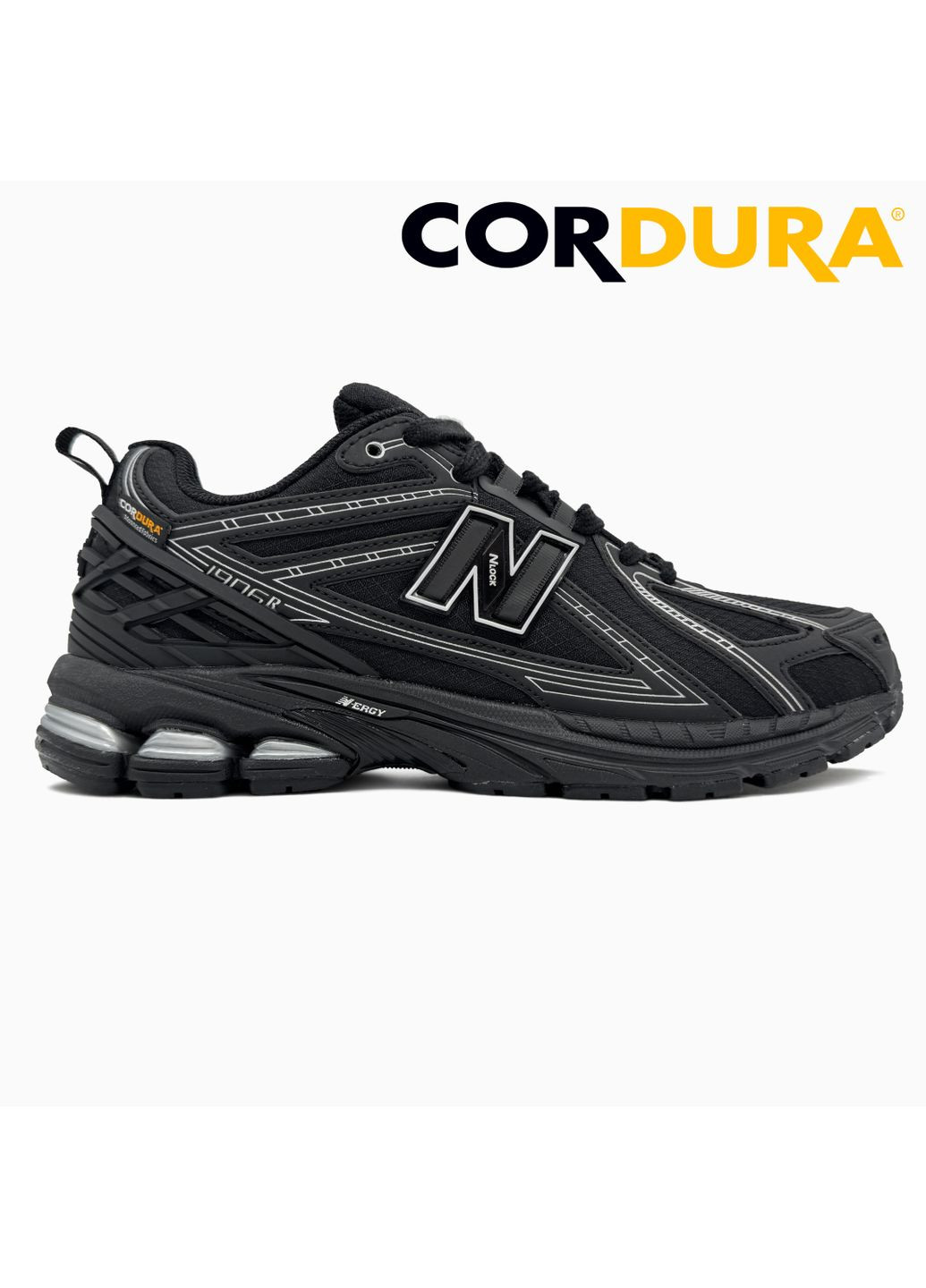 КРОССОВКИ ЖЕНСКИЕ NEW BALANCE 1906R BLACK / WHITE CORDURA НЬЮ БЕЛАНС 1906R No Brand чёрные демисезоны (367175061)