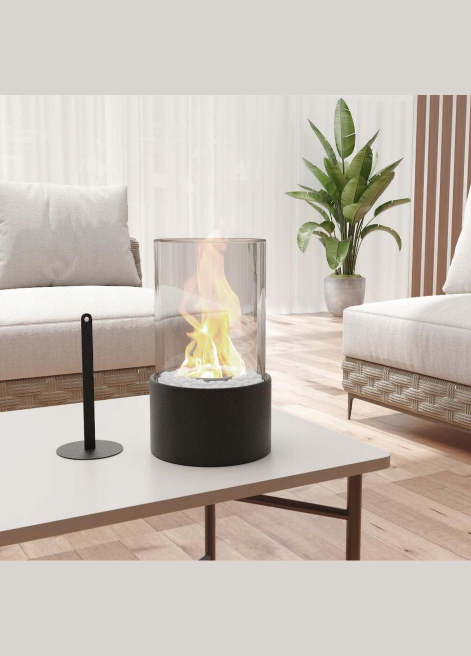 Настільний біо камін на етанолі на відкритому повітрі та всередині для декору балкону та патіо для створення атмосфери. SunLamp (304549264)