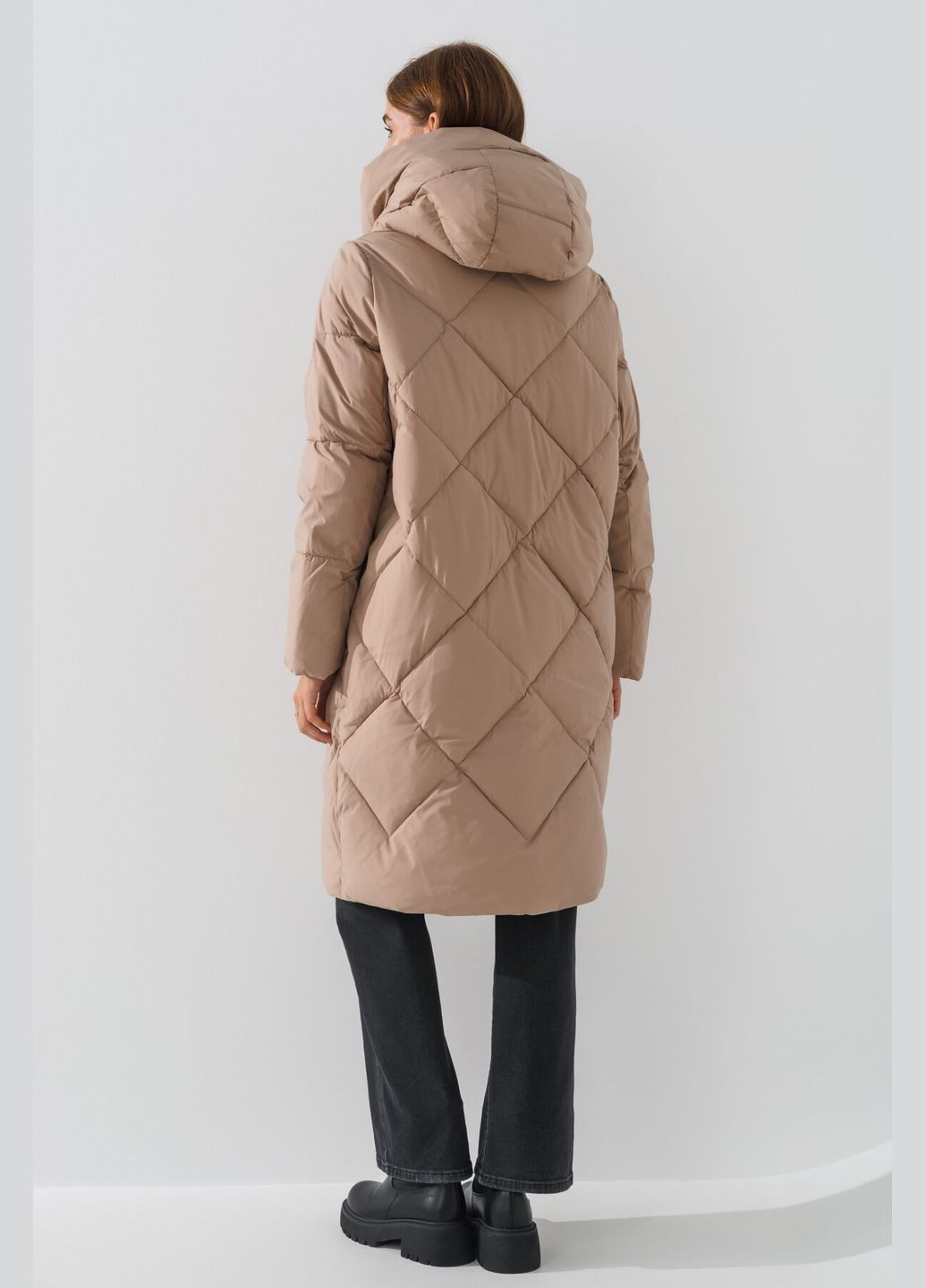 Темно-бежевий зимній Пуховик Towmy