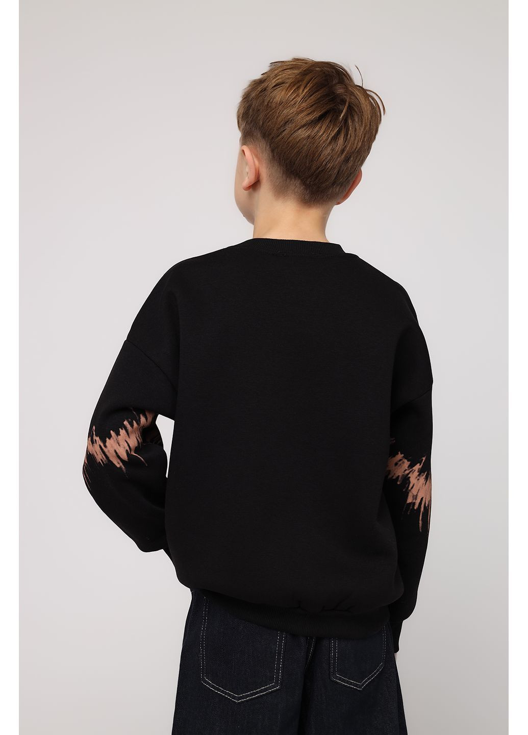 Yuki свитшот для мальчика цвет черный cb-00284526 черный футер