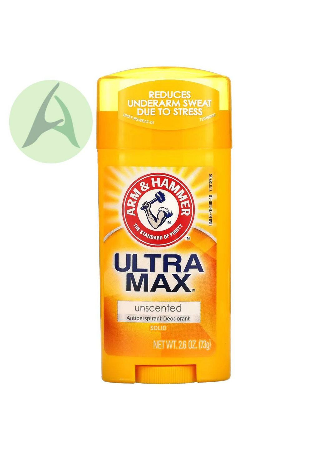 UltraMax, твердый дезодорант-антиперспирант, без запаха, 73 г Arm & Hammer (361858765)