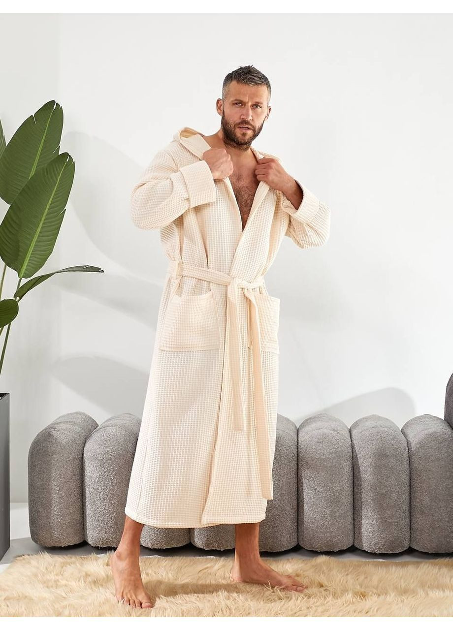 Чоловічий халат бавовна вафелька Osoblyva (371907567)