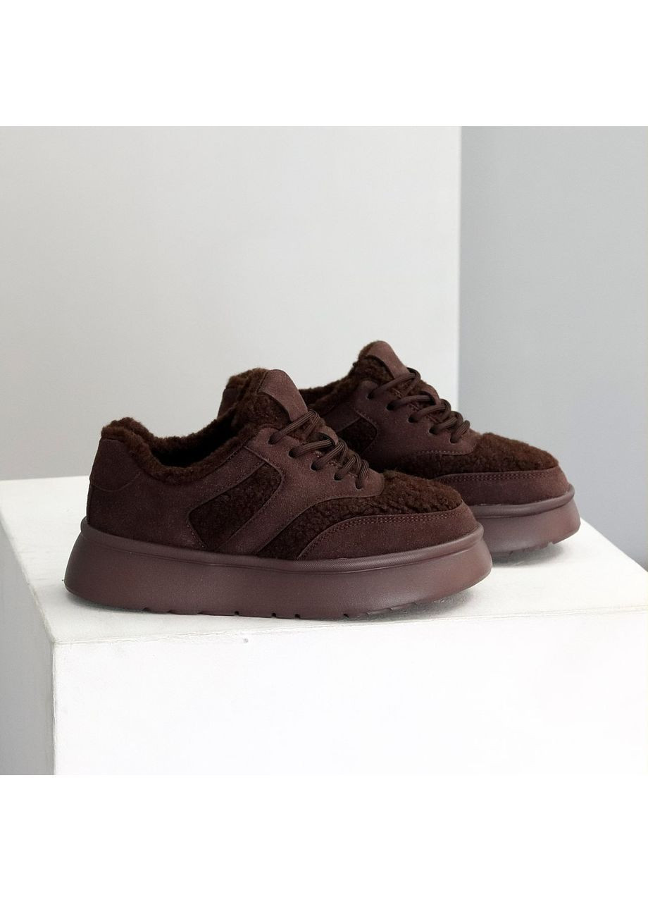 Зимние кроссовки Helen коричневые зима (370547166)