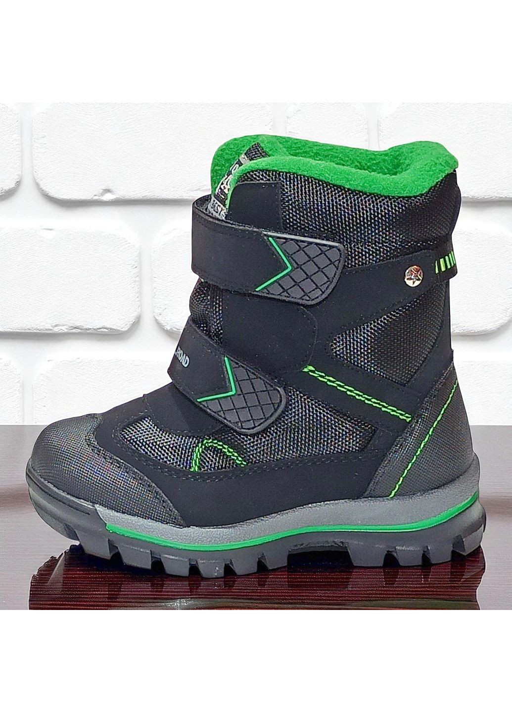 Зимові черевики на овчині для хлопчика, зимові дутики на липучках, термочеревики на овчині для хлопчика Казка L&D (360899061)