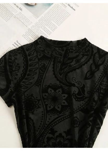 Боди женский Y2K с тропическим принтом 302 No Brand (350886030)