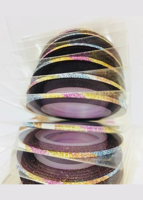 Стрічка для дизайну нігтів (цукрова нитка) 2 мм, різнобарвна No Brand (296664578)