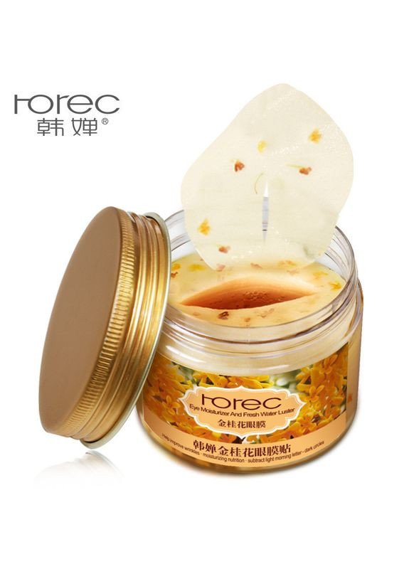 БЕЗ КОРОБКИ! Патчі для шкіри навколо очей із золотим османтусом Fresh Moisturizer And Fresh Water Luster 140 г/80шт ROREC (317169624)