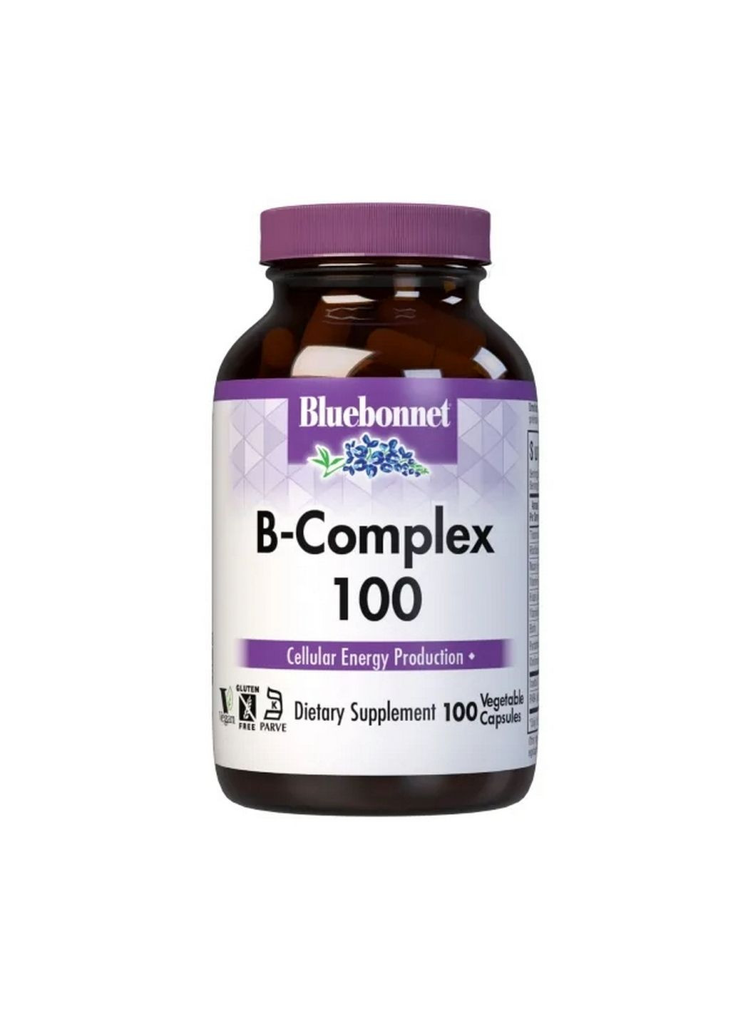 Витамины и минералы B-Complex 100, 100 вегакапсул Bluebonnet Nutrition (293339055)