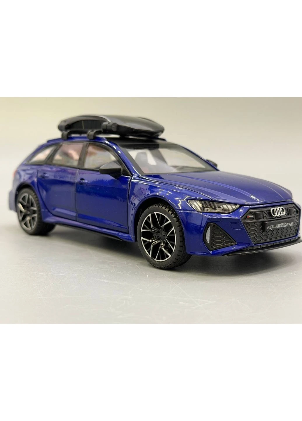 Машинка Audi RS6 Авто Експерт металопластик 1:24 звук світло інерція Синя (1870-07) No Brand (393886126)