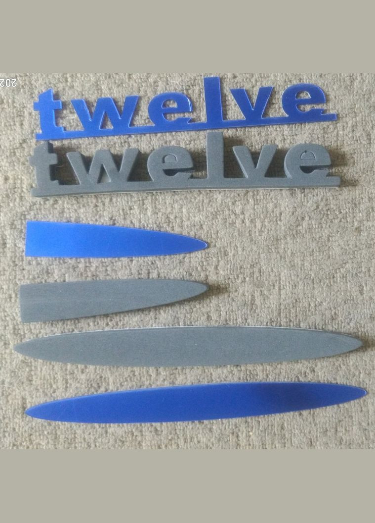 3D часы настенные Синий Цифры по английски 3D Б230-47' пули Синий No Brand (302241842)