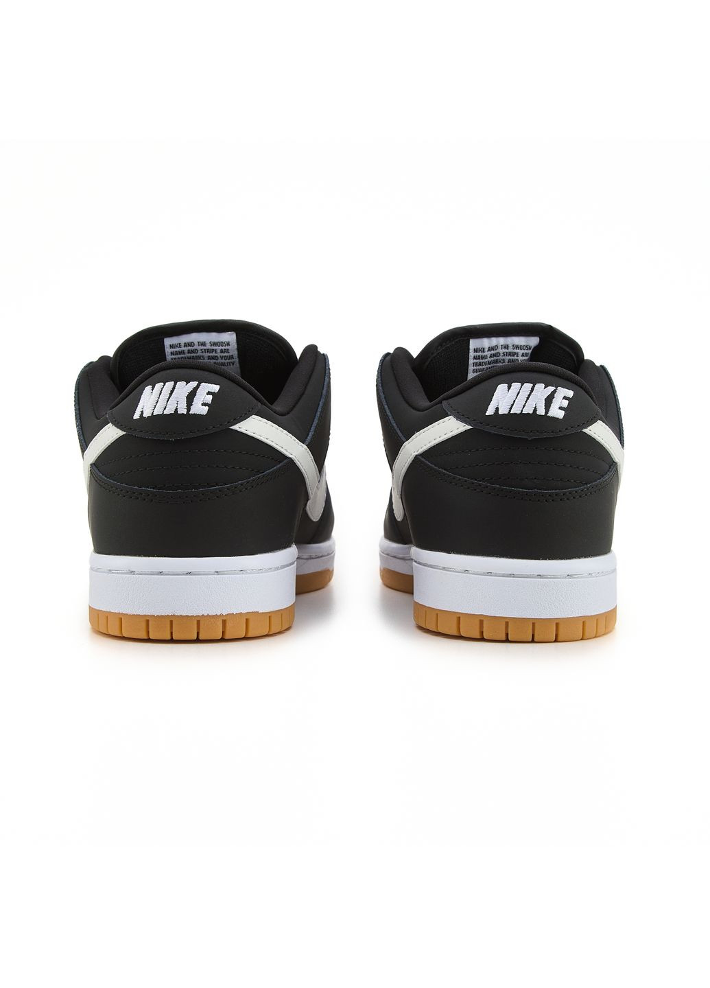 Черные демисезонные кроссовки мужские nike sb dunk low black gum найк сб данк No Brand