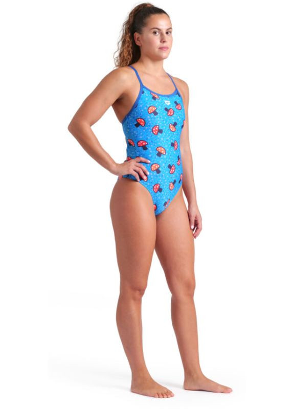 Синій літній жіночий купальник mushrooms swimsu (009468-850) розмір Arena