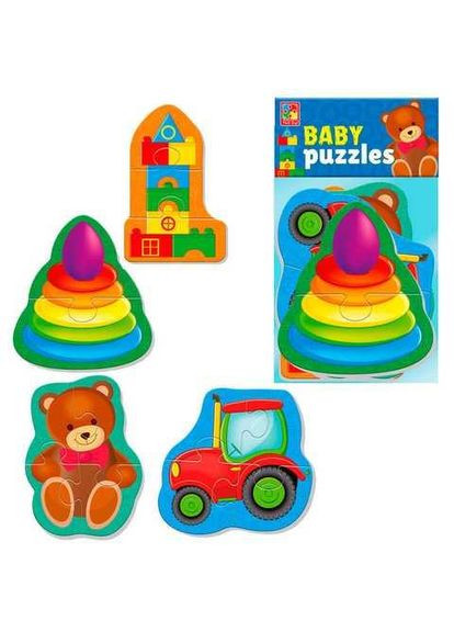 Гра розвиваюча м'які бейбі пазли Малюк зможе "Іграшки" VT1106-94 Vladi toys (364310048)