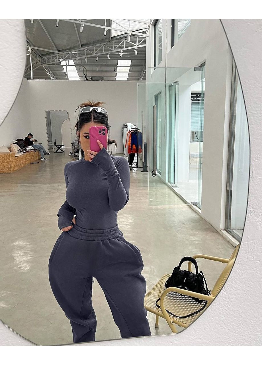 Женский спортивный костюм с боди No Brand (366226450)