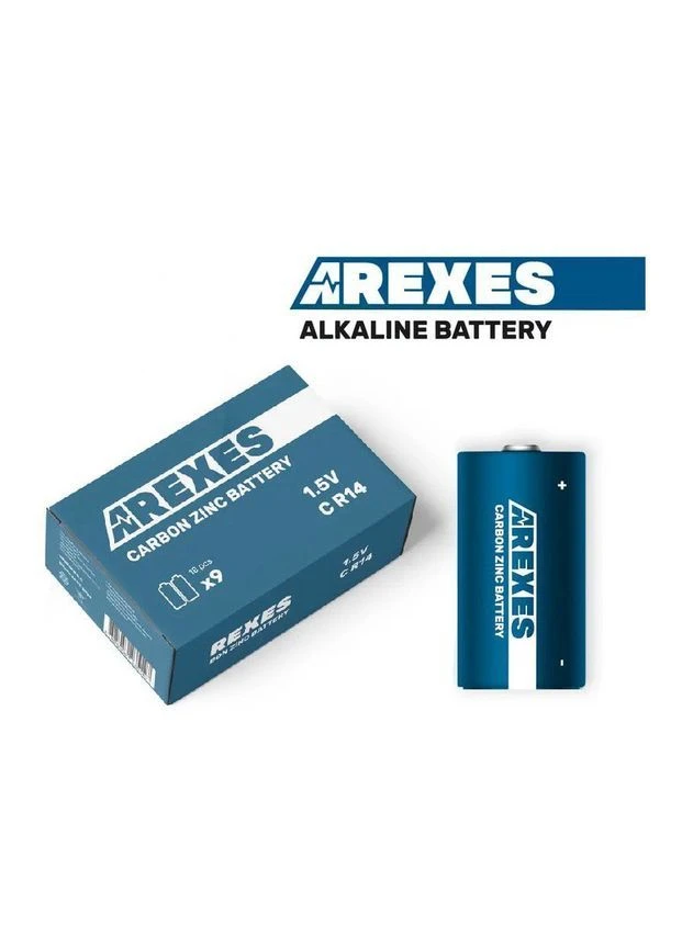 Солевая батарейка AREXES C R14, 2шт в запайке No Brand 8479 (400487378)