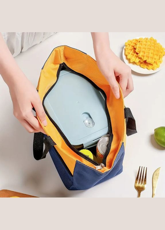 Термосумка для їжі, ланч-бокса на 6л Lunch and Bag, голуба No Brand (294206312)