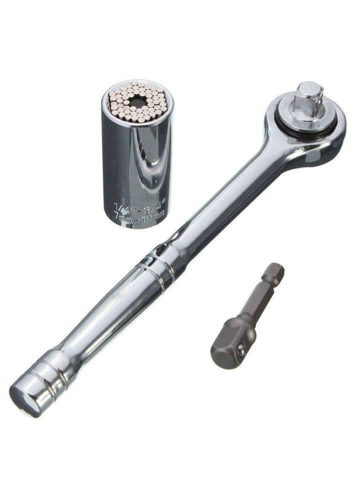 Торцевой гаечный ключ Gator Grip универсальный (Silver) No Brand (325877338)