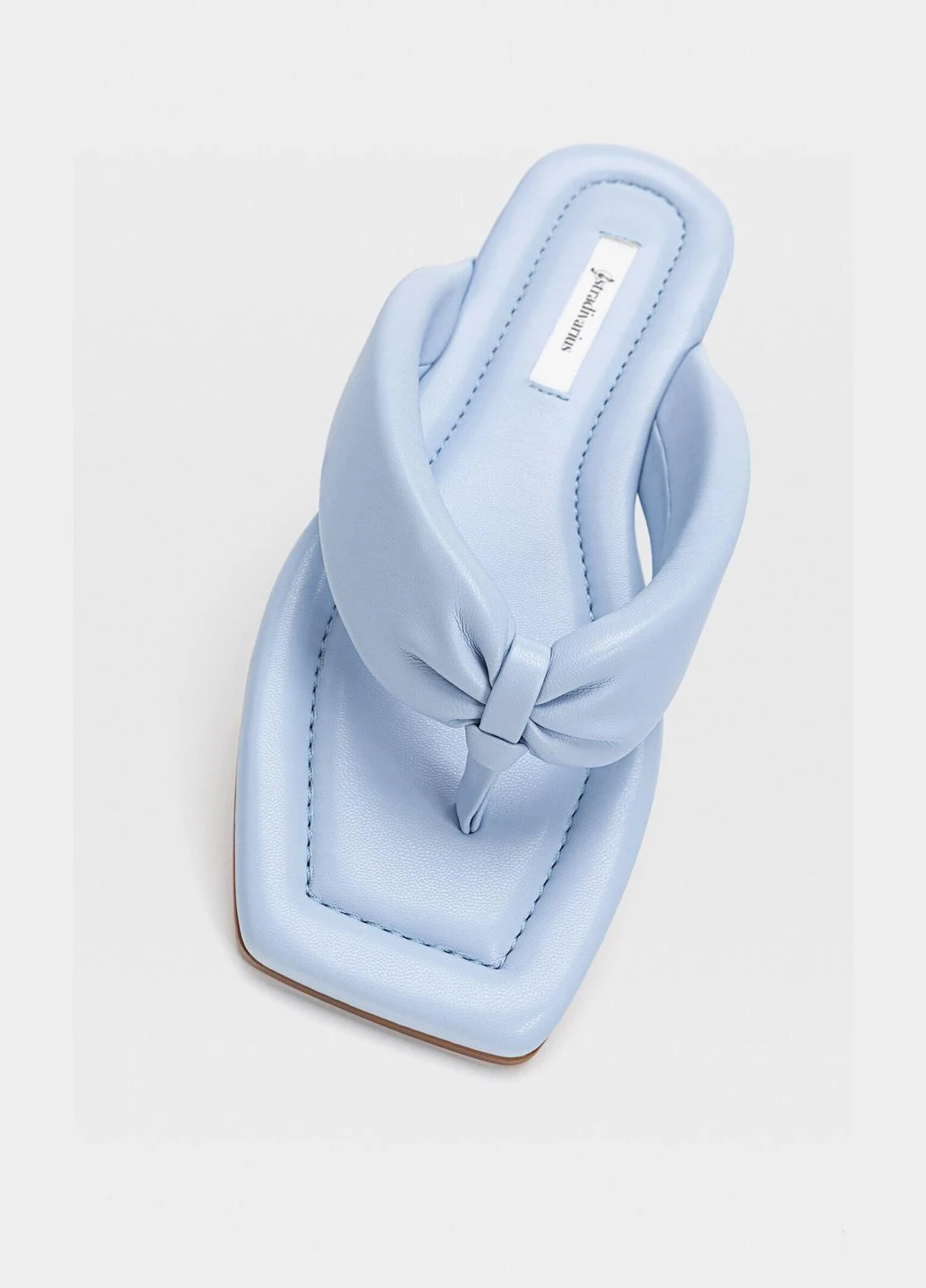 Голубые вьетнамки,голубой, Stradivarius