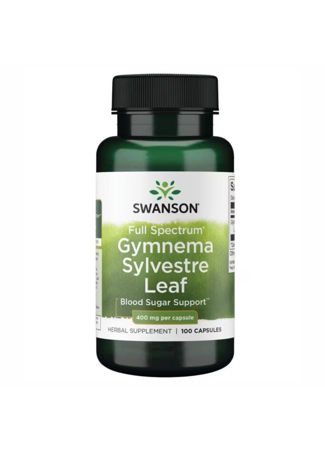 Full Spectrum Gymnema Sylvestre Leaf 400 mg 100 caps Бренд для контролю цукру в крові та схуднення Swanson (368989439)