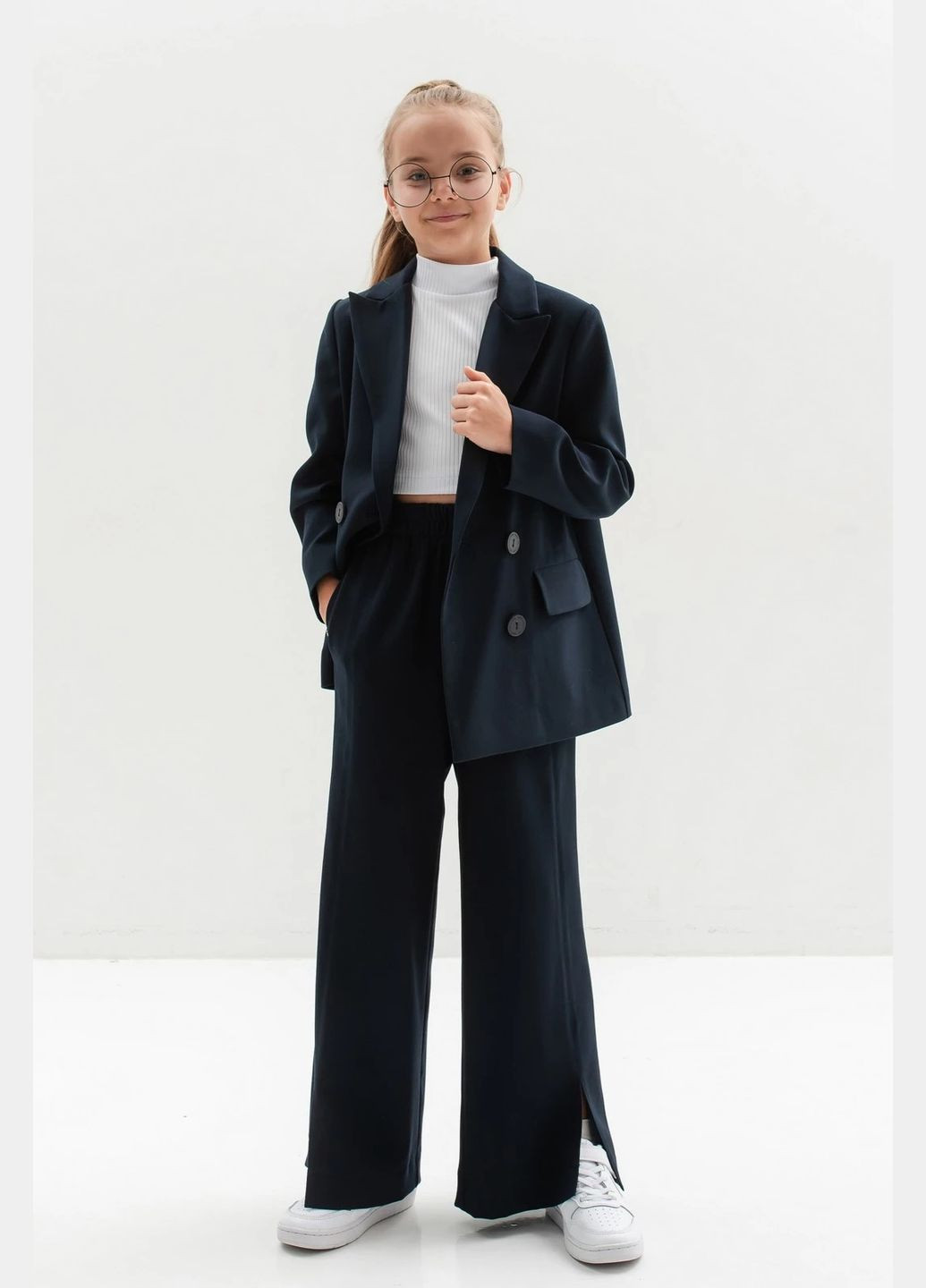 Штани для дівчинки 9619 122 см Синій 72469 Suzie (302715367)