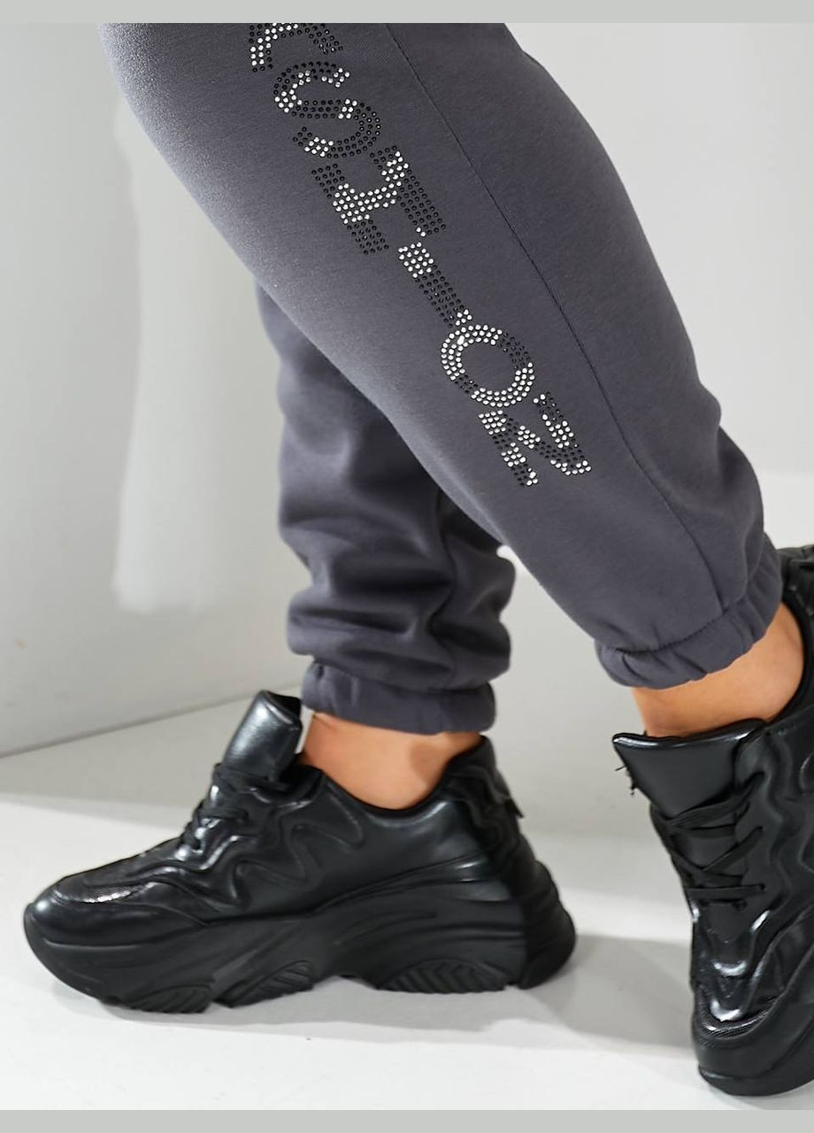 Женский теплый спортивный костюм двойка цвет бутылка New Trend (306717522)