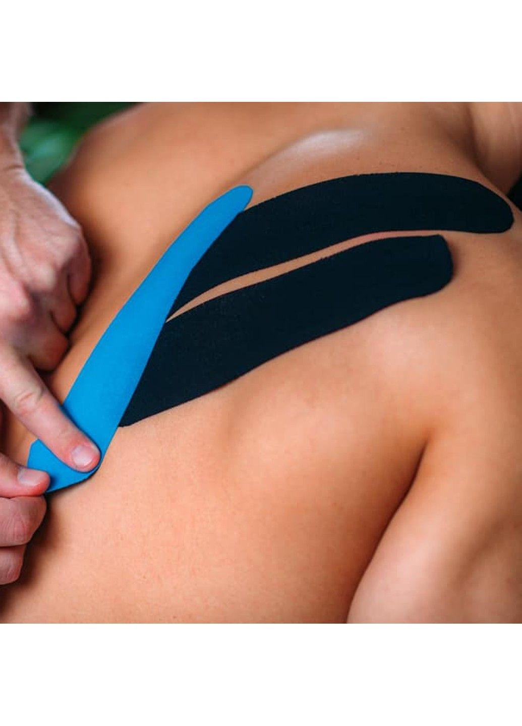 Кинезио тейп, kinesiology tape, эластичный пластырь для тела, спины и шеи в рулоне, (голубой), 5см × 5м FITCRUSH (342059973)