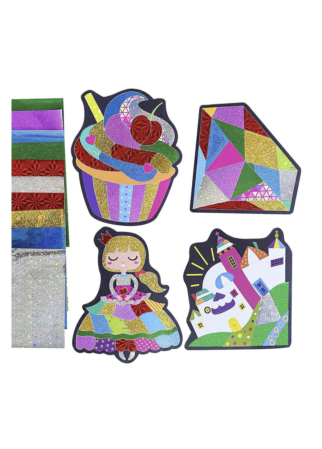 Набір для творчості з кольоровою фольгою "Foil craft. Princess" колір різнокольоровий ЦБ-00260286 Vladi toys (301640241)