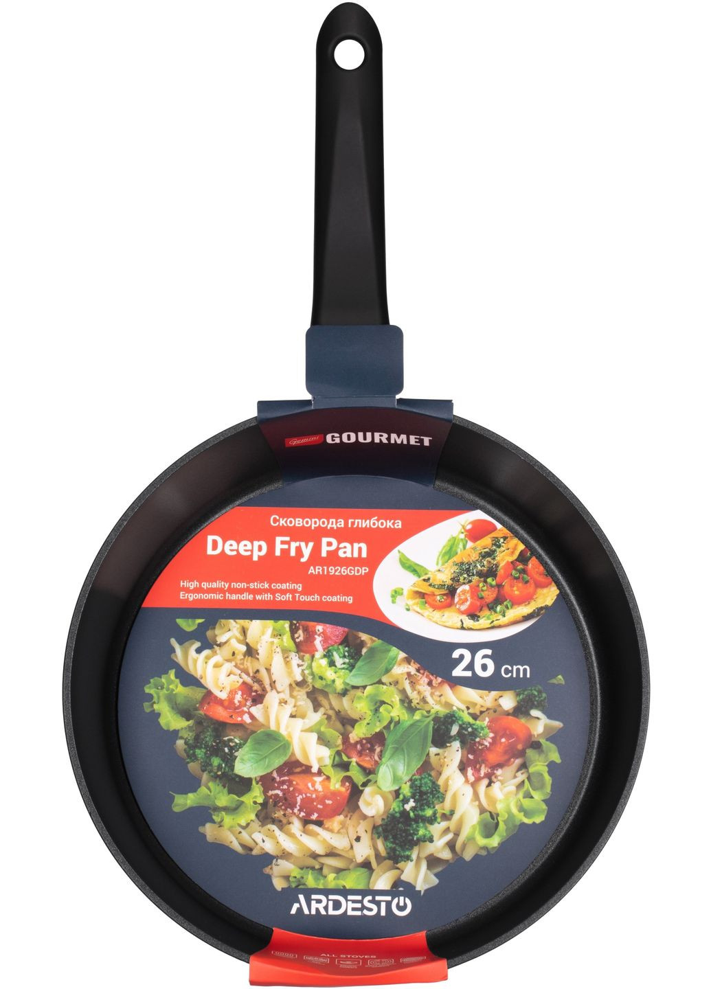 Сковорода глибока Gemini Gourmet Bolzano 26см (AR1926GDP) Ardesto (360410532)