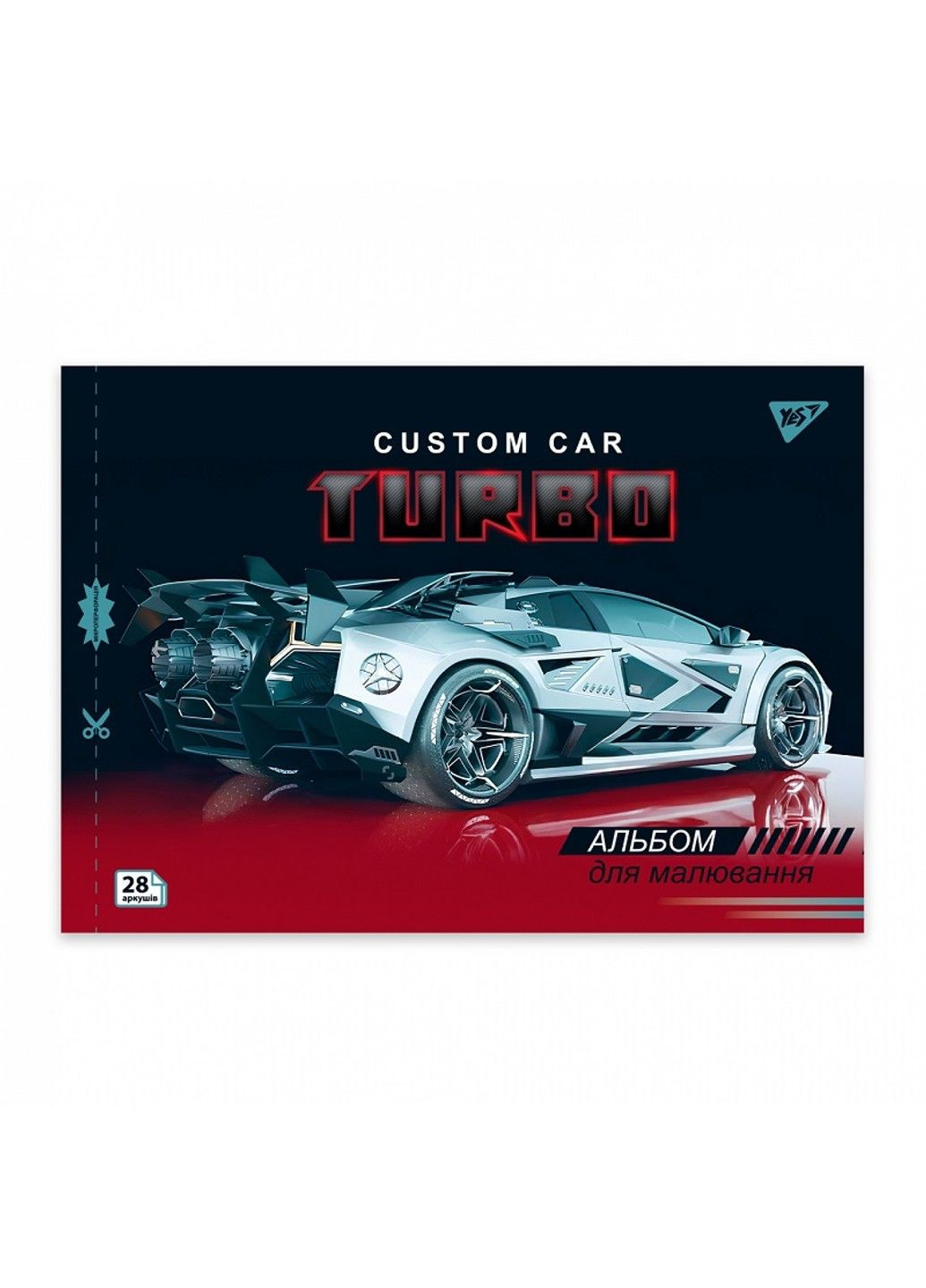 Альбом для рисования А4 28 листов 100 г скоба,с перфорацией Cars 130606 Yes (325700128)