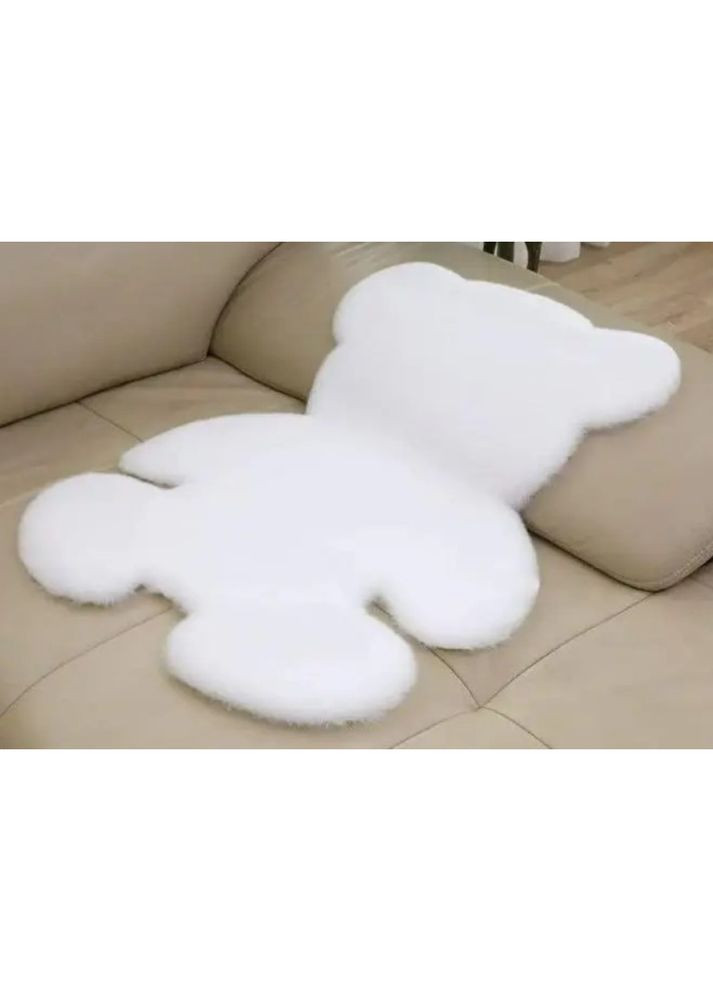 Коврик в форме кожи для спальни детской комнаты, меховой ворсистый 60х80 см Белый UKC (367958676)