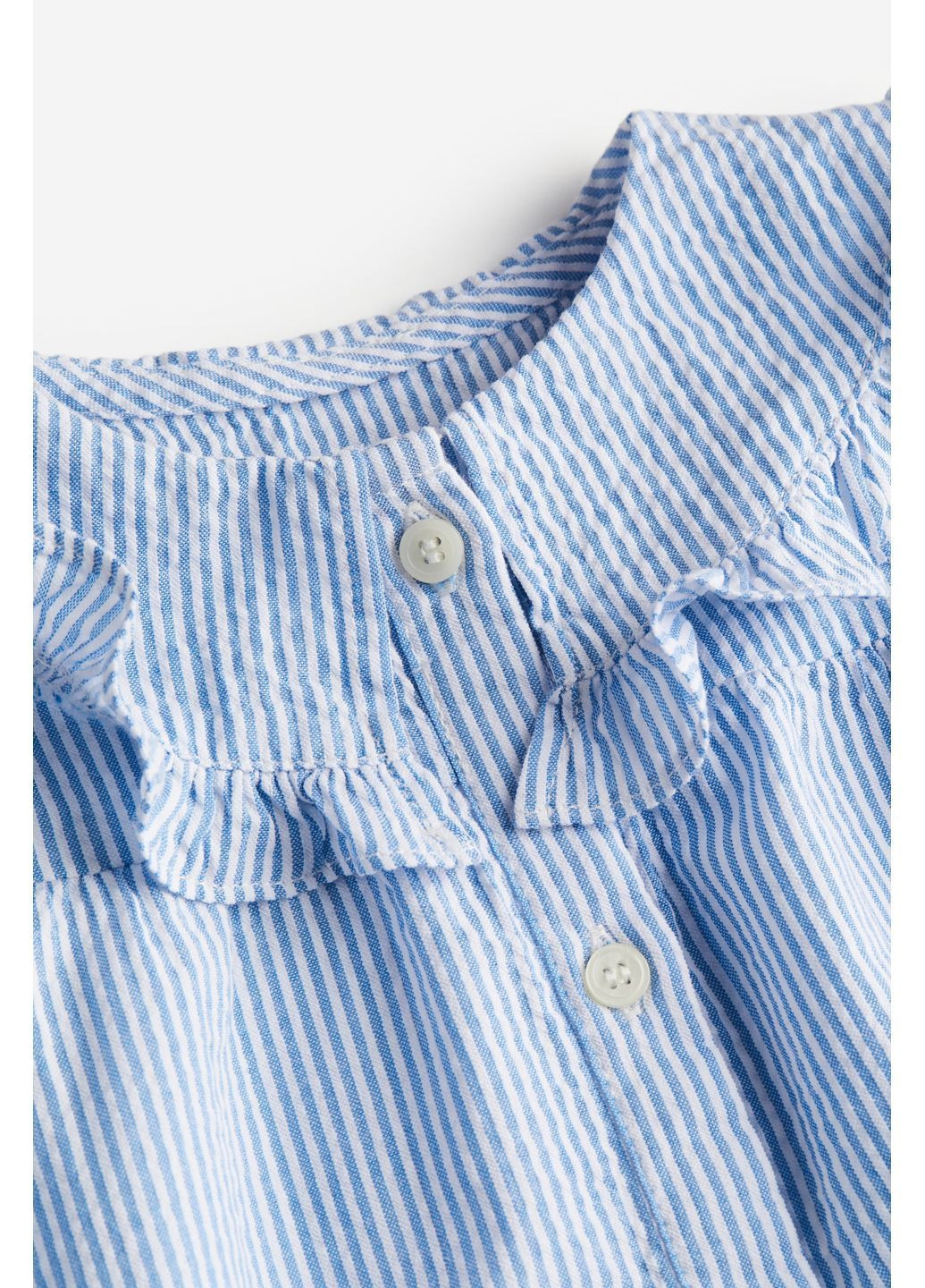 Белая в полоску блузка H&M летняя