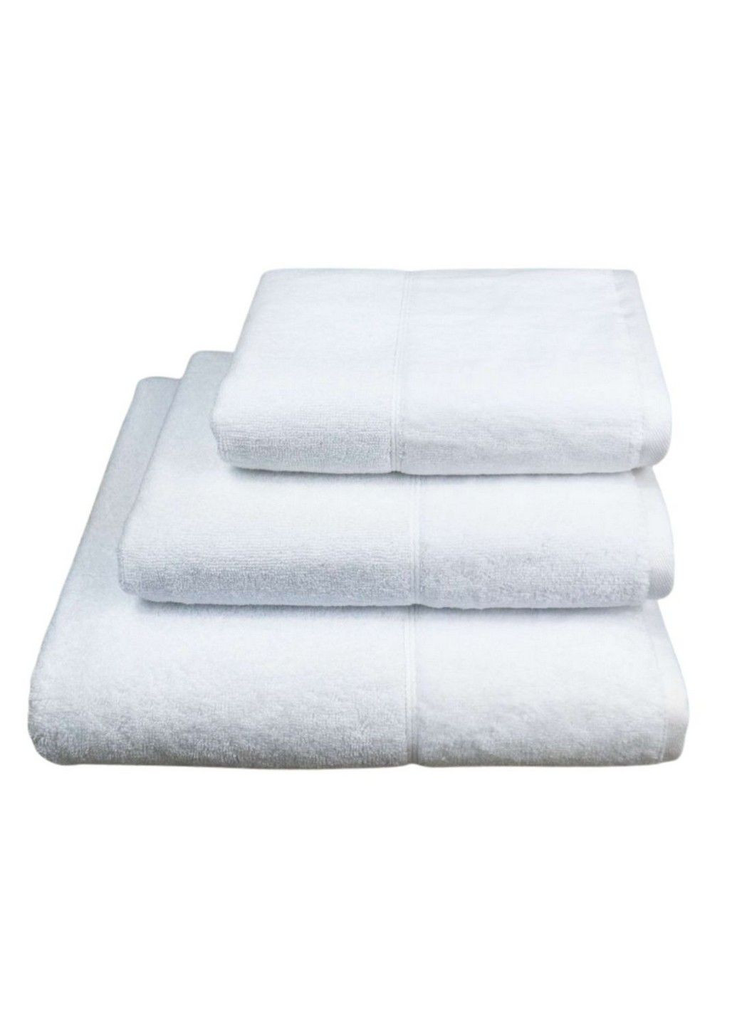 GM Textile полотенце махровое миладо, 70*140 см (бордюр велюр) белый производство - Узбекистан