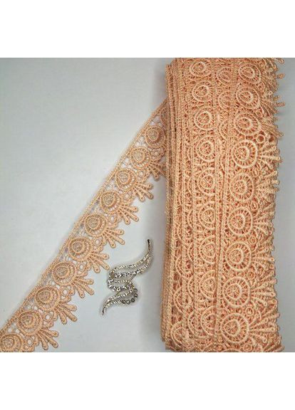 Кружевной макрамам 5 см (20 м) Цвет-персик (26-H1931-6) Plus-plus (352749882)
