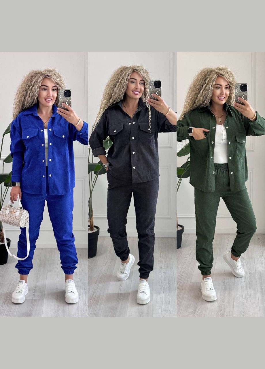 Костюм мікровельвет сорочка та штани No Brand (345643565)