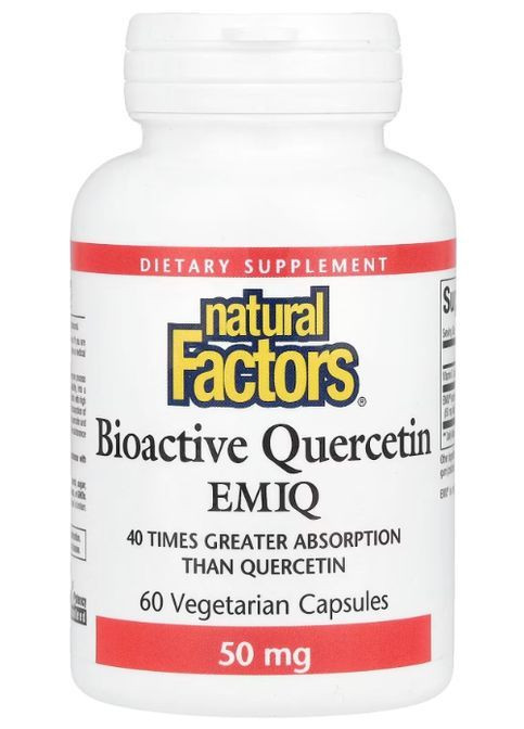 Bioactive Quercetin EMIQ 60 Veg Caps Natural Factors (363267795)