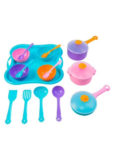 Ігровий набір Посуд Ромашка 19 елементів (39146) Wader (370264093)