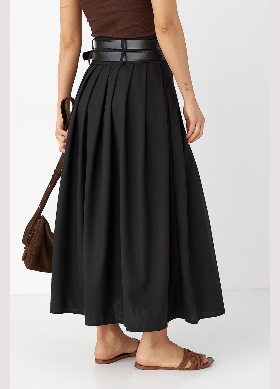 Спідниця міді зі складками Lurex (323644484)