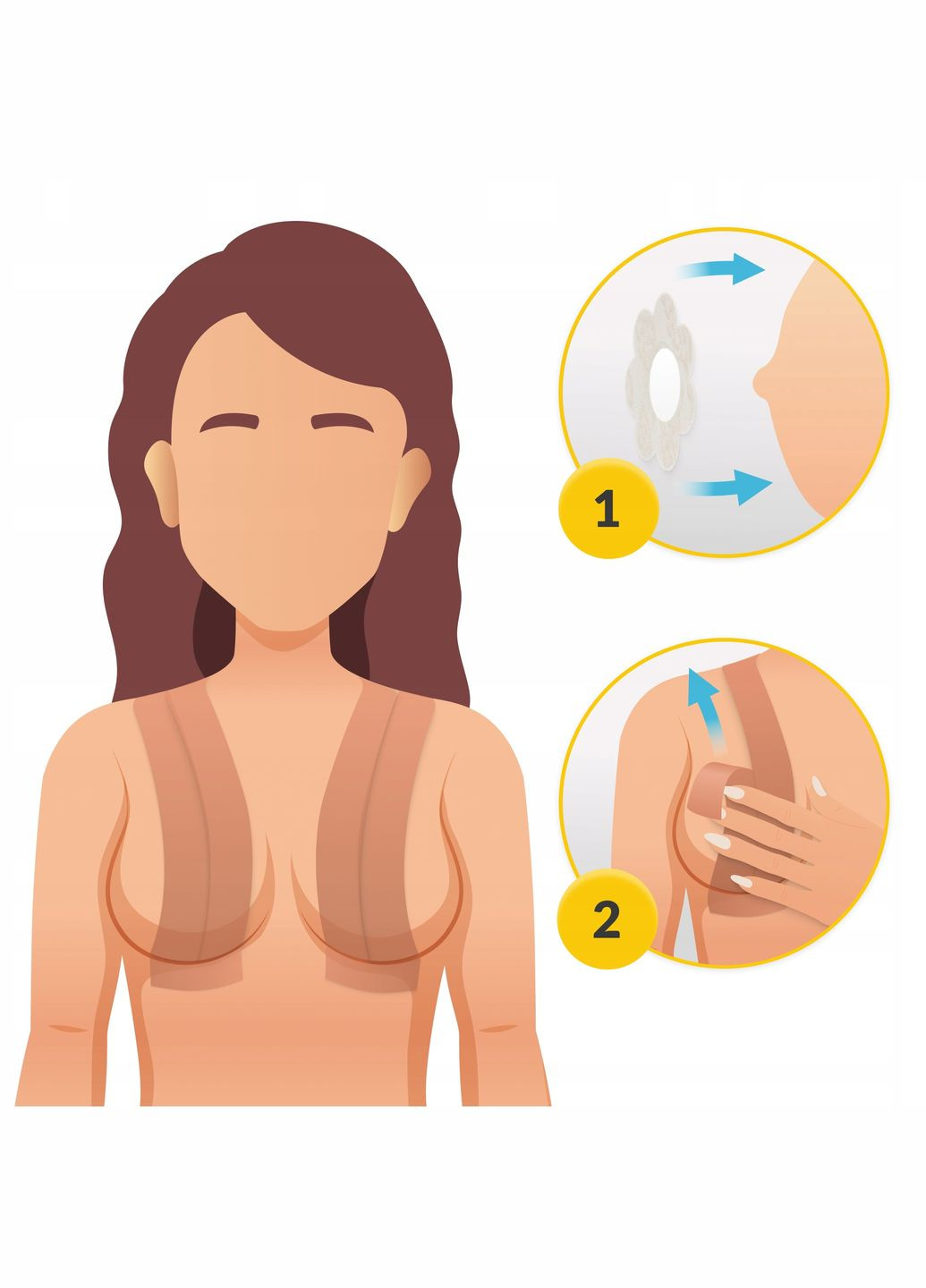 Лента-тейп для моделирования бюста 5 см x 5 м + 10 хлопковых накладок Beige () 4FIZJO P-5905973401494 (337363760)