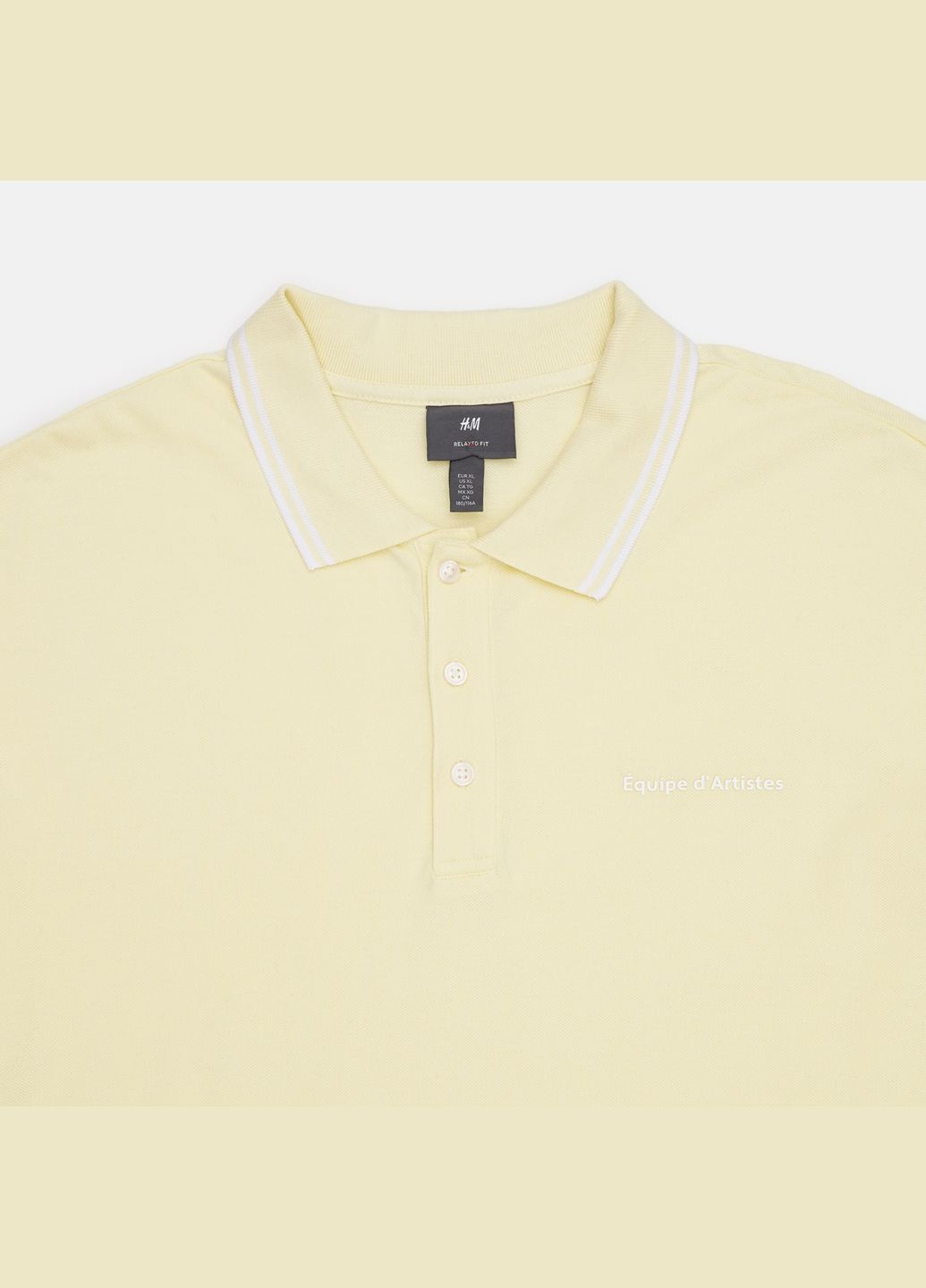 Желтая футболка поло H&M