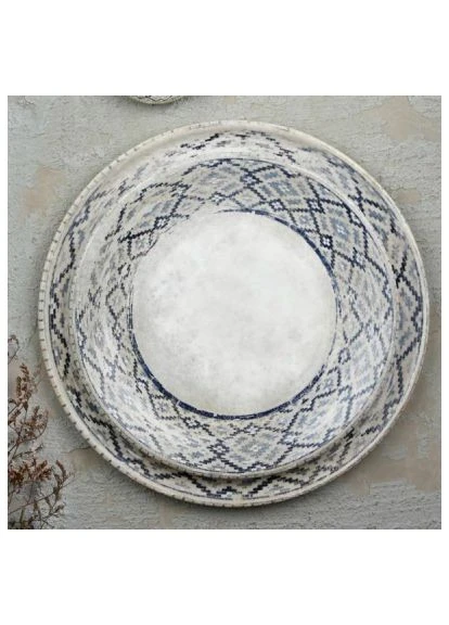 Тарелка серия "Rug" круглая 21 см (RUG-ZT-21-DZ) By Bone серія "Rug" кругла 21 см (396095627)
