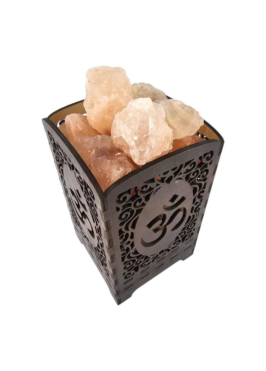 Соляная лампа из гималайской соли "Сияющий ОМ" (21х10,8х10,8 cм) No Brand (316717567)