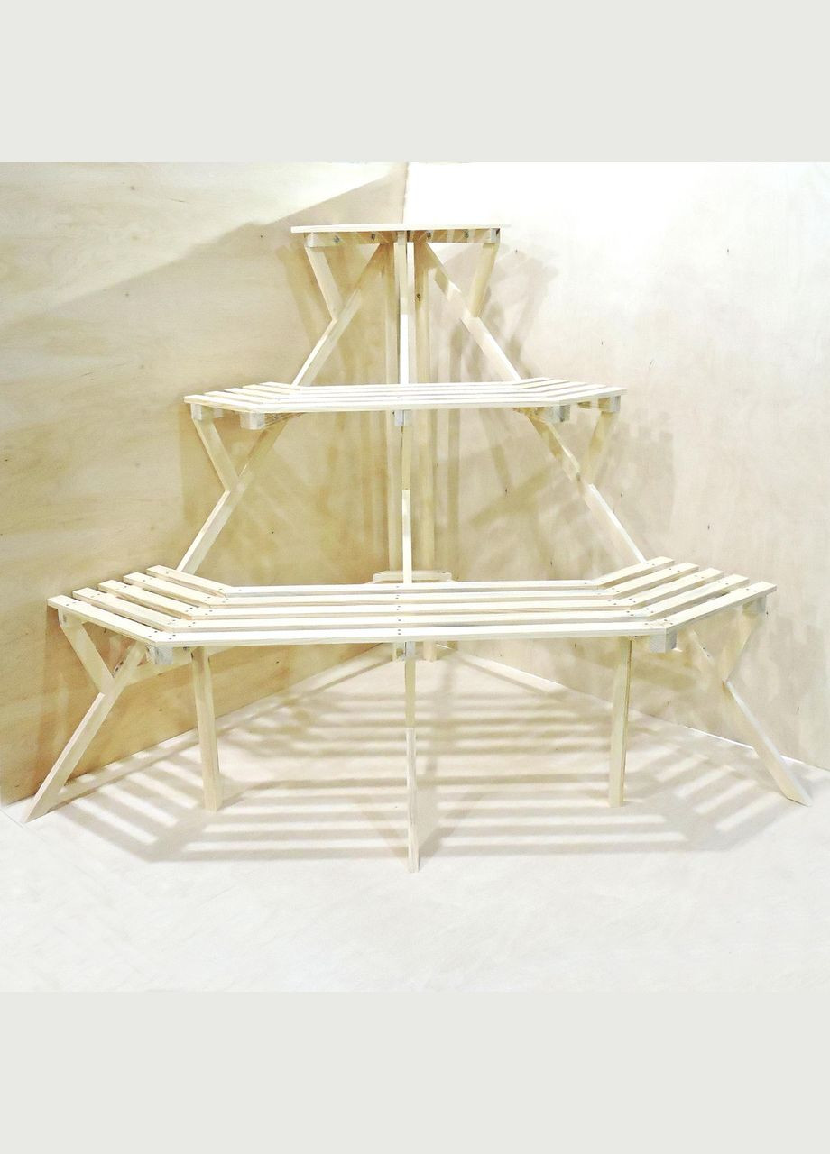 Подставка для цветов из дерева Мартиника бланже (ЦВТ-207401) No Brand (328225026)